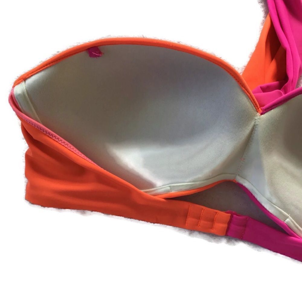 PINK Victorias Secret 2 Way Wrap Colorblock Top - Picture 8 of 8